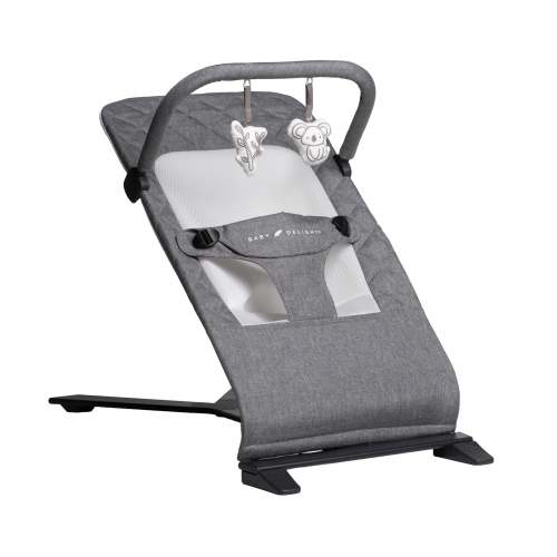 Alpine Deluxe Portable Bouncer - Charcoal Tweed