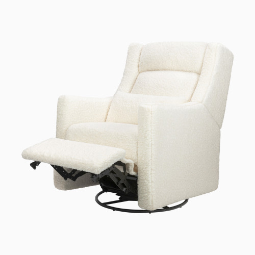 babyletto Kiwi Plus Power Recliner and Swivel Glider - Cream Shearling
