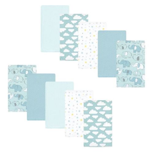 Luvable Friends Hudson Baby Flannel Burp Cloths 10pk Set