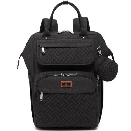 BabbleRoo Diaper Bag Backpack: Ultimate Baby Bag, Versatile Baby Diaper Bag for Modern Parents, Black, 1 pc