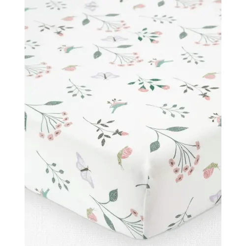 Baby Girl Organic Cotton Standard Crib Sheet - Little Planet | Carter's