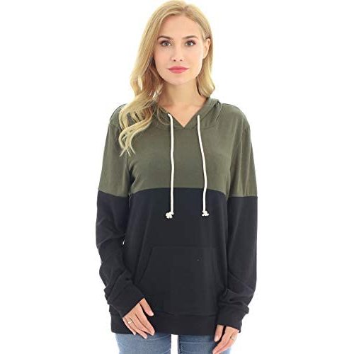 Bearsland Women's Maternity Breastfeeding Sweater Hoodie Nursing Sweatshirt with Pockets