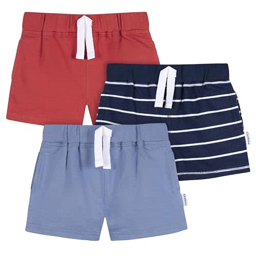 Gerber Baby Boys' Baby & Toddler Boys 3-Pack Pull-on Knit Shorts