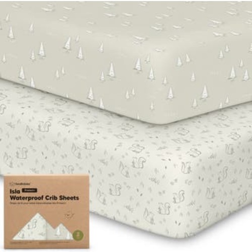 2-Pack Isla [Protect+] Waterproof Crib Sheets