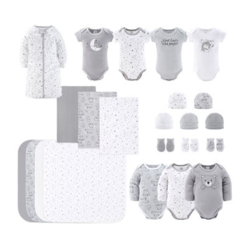 The Peanutshell 0-3m Celestial Bears Baby Unisex 23-pc. Baby Clothing Set