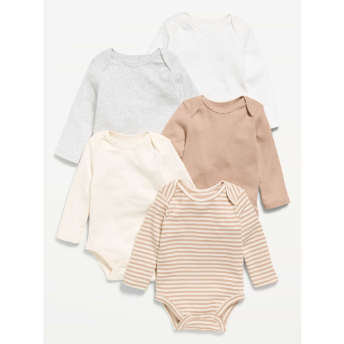 Long-Sleeve Bodysuit 5-Pack for Baby | Old Navy