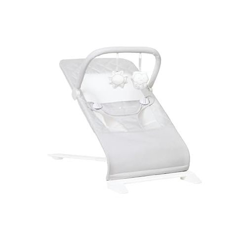 Baby Delight Alpine Deluxe Portable Bouncer | Infant | 0 – 6 Months | Driftwood Grey