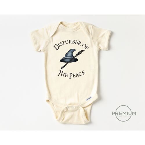 Disturber Of The Peace Onesie® - 100% Premium Cotton - Natural Color - Available in SS Onesie®, LS Onesie® or Toddler Shirt