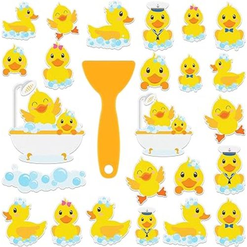 24 Pcs Duck Non Slip Shower Stickers, Bathtub Bathroom Decor