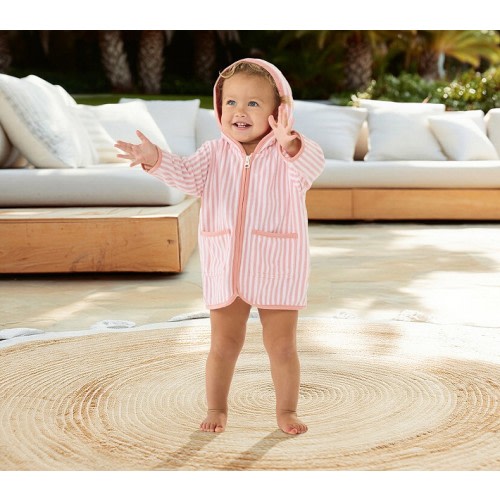 Mini Stripe Baby Beach Cover Up
