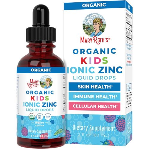 MaryRuth's USDA Organic Kids Ionic Zinc Liquid Drops, Berry, 2 oz