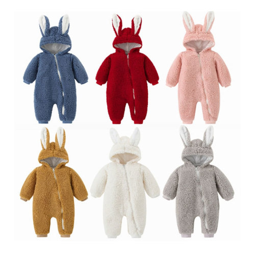 Bunny Hooded Outerwear Fleece Fabric - MyLoveHoney Baby Clothing