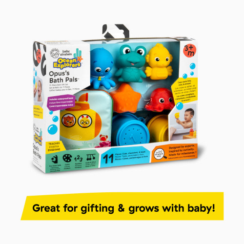 Opus Bath Pals 11-Piece Bath Gift Set. Bath toys