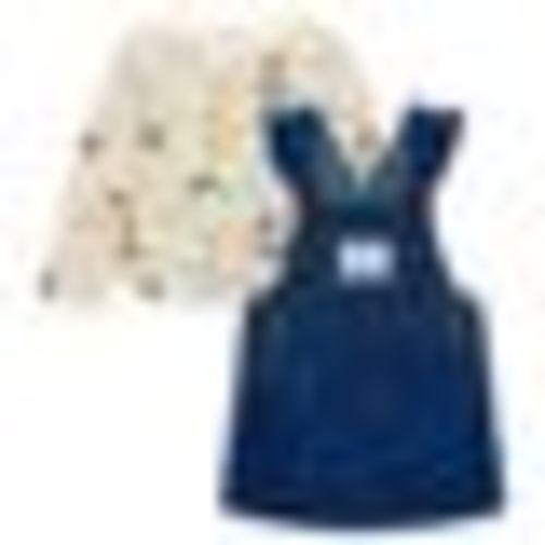 John Deere Infant Girls' Patchwork Denim Jumper, 3-6 M,Multi at Tractor Supply Co
