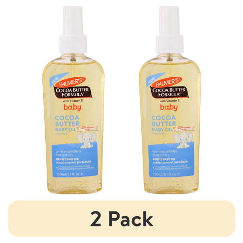 (2 pack) Palmer's Baby Cocoa Butter Nourishing Skin Oil with Argan Oil, 5.1 fl oz