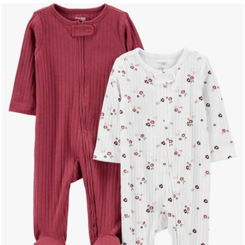 Simple Joys by Carter's baby-boys 2-pack 2-way Zip Textured Sleep and Play