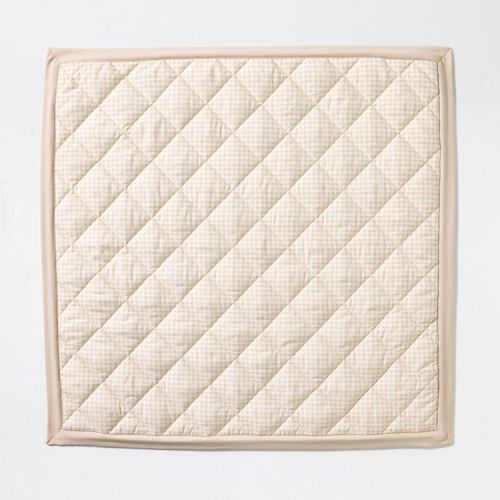 40" Square Play Mat Beige Gingham - Hearth & Hand™ with Magnolia