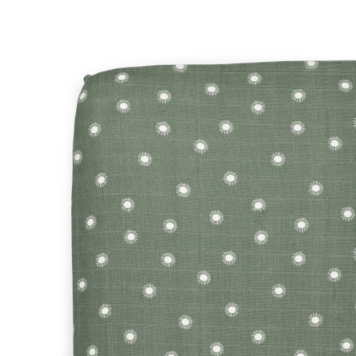 Organic Cotton Muslin Crib Sheet - Sage Suns