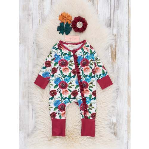 Falling for Florals Sleeper Pajamas