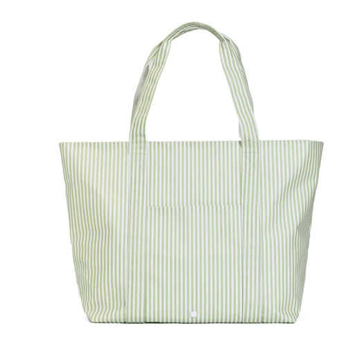 TRVL Jumbo Tote - X-Large Tote - PIMLICO STRIPE SAGE