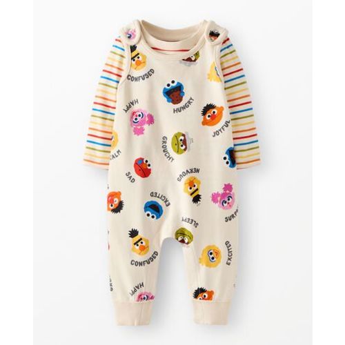Sesame Street French Terry Baby T-Shirt & Overalls Set