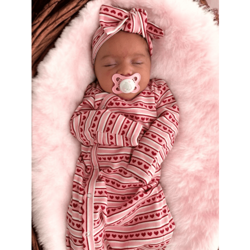 Valentine Stripe / Organic Gown