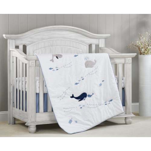 Whale of a Time 3 pc Baby Crib Nursery Bedding Set