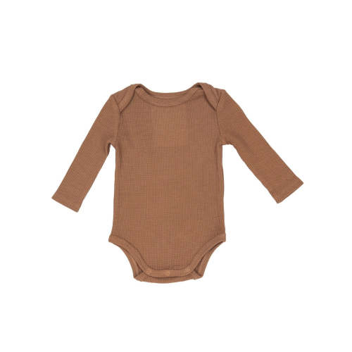 Pecan Brown Waffle Cone Bamboo Bodysuit – Little Buffalo Creek Co.