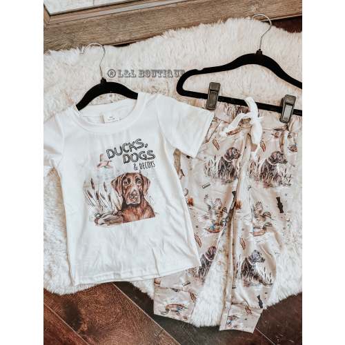 Ducks Dogs & Decoys Shirt & Joggers Set