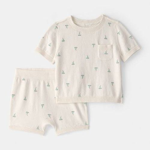 Baby Boy Carter's 2-pc. Sailboat Sweater Top & Shorts Set