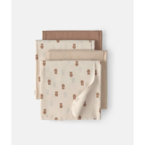 Baby 4-Pack Bear Receiving Blankets - Brown/Cream | Carter's