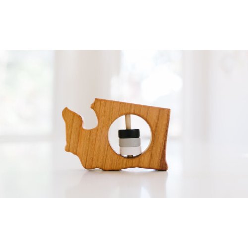 Washington State Wooden Baby Rattle™ by Bannor Toys