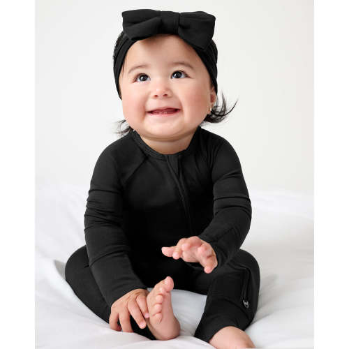 Black Luxe Bow Headband - Little Sleepies