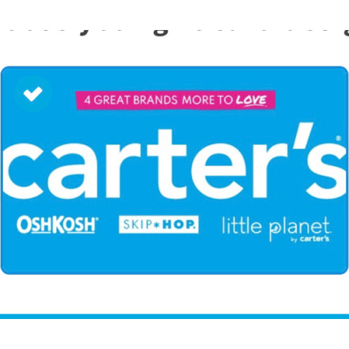 | Carter's | OshKosh B'gosh | Skip Hop Gift Cards by CashStar