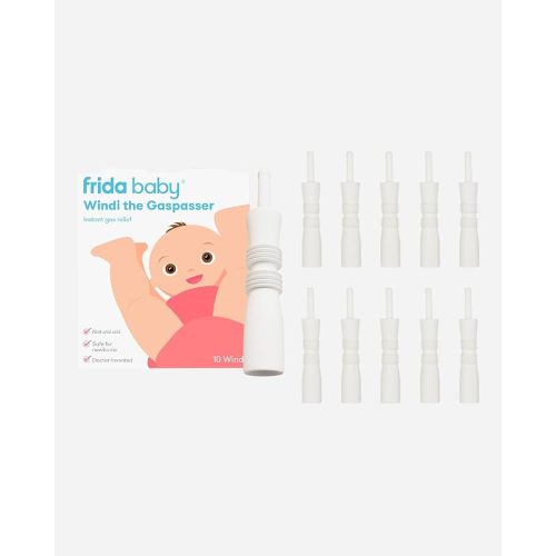 Frida Baby Windi Gas Passer, Baby Gas Relief, Made in USA, 100% Natural, Safe & Effective Instant Relief for Babies & Infants, 10ct
