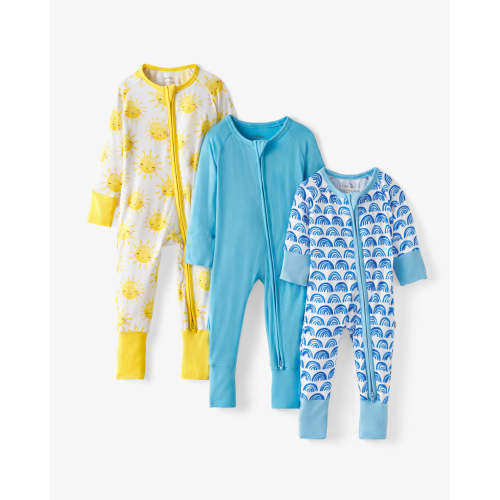 Blue Rainbows, Sky Blue & Sunshine Zippy Grow With Me Gift Box - Little Sleepies