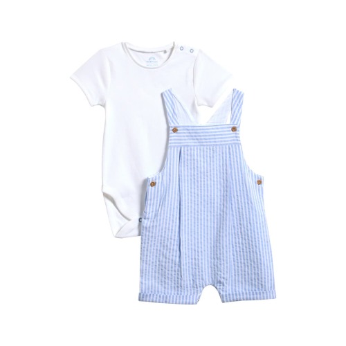 Seersucker Romper & Bodysuit Set