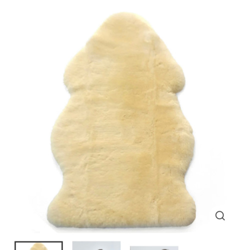 Sheepskin Rug for Babies, 100% Natural - Tummy Time, Bassinet Pad, Blanket