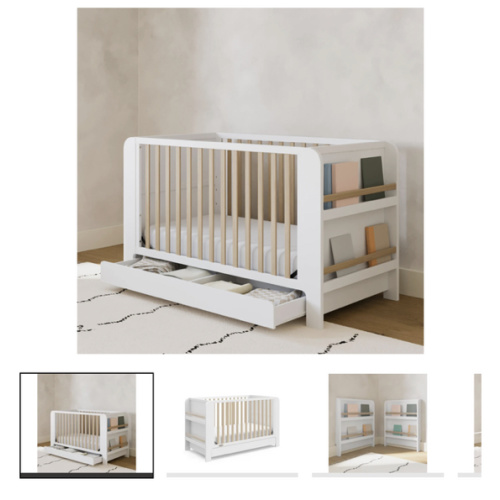 Graco Read-with-Me 4-in-1 Convertible Crib with Storage Drawer