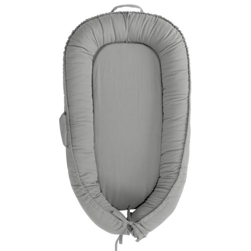 Infant Lounger, Baby Nest Cover for Baby Girls & Boys, Newborn Essentials for Baby 0-18 Months, 100% Cotton Breathable (Slate Gray)