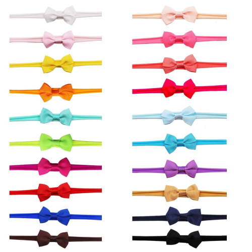 20PCS Baby Headbands Nylon Bows Headband Small Hair Bow Elastics Hair Accessories for Baby Girls Newborn Infants Toddlers