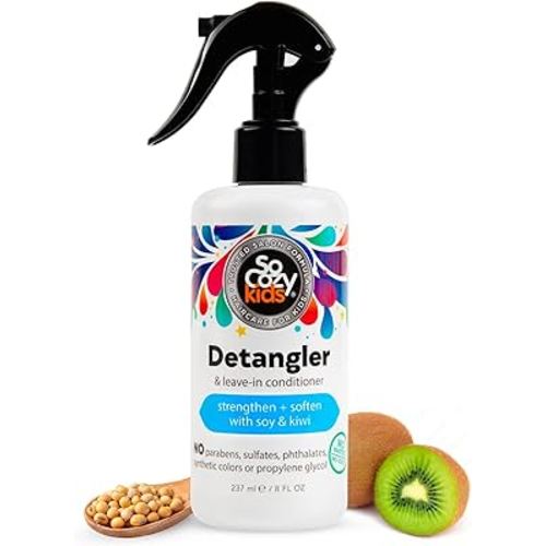 So Cozy Detangler & Leave In Conditioner Spray - Hair Detangler Spray for Kids - Paraben-Free Leave In Hair Conditioner & Detangling Spray for Frizzy Hair (8 fl oz)