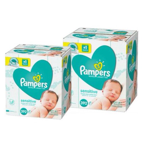 Pampers Baby Wipes, Sensitive, 14X Pop-Top Packs, 784 Count