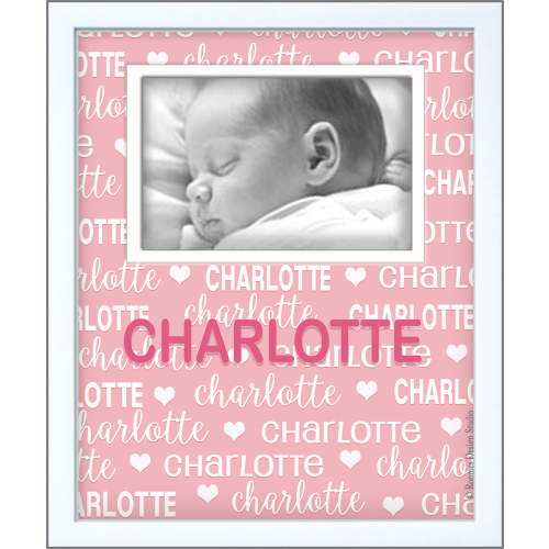 Names All Around Photo Frame - Pink Hearts