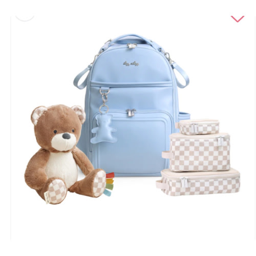 Teddy Blue Diaper Bag Bundle