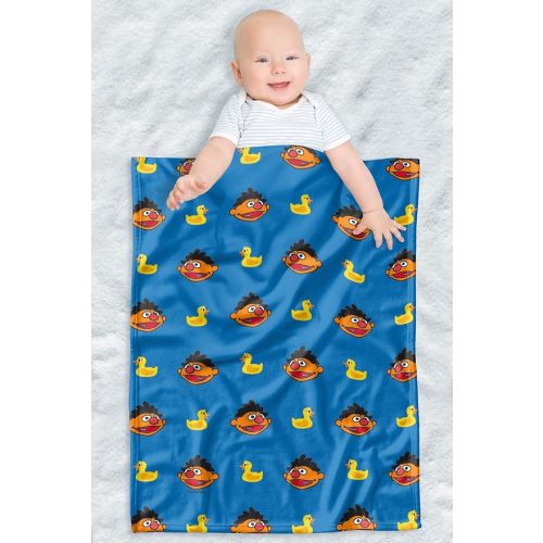 30"X40", Ernie and Rubber Ducky Pattern Unisex for Infants Girls & Boys