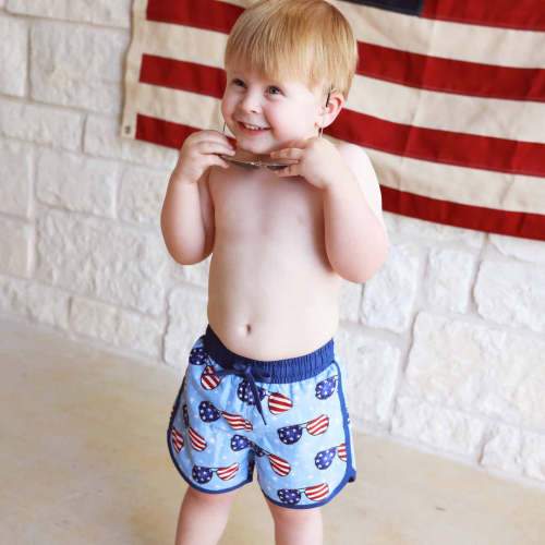 Boy's Swim Trunks | Patriotic Summer