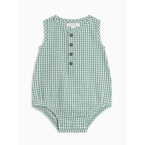 Wren Seersucker Bubble Romper / 6-12M