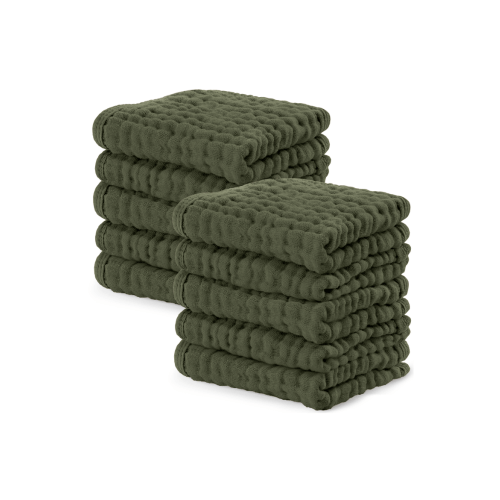 Muslin Washcloths - Pack of 10, One Size
