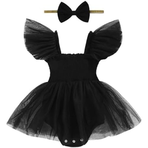 Baby Girl Clothes Infant Tulle Romper Ruffe Sleeveless Bodysuit Baby Girl Outfits Infant Girl Dress 0-18M